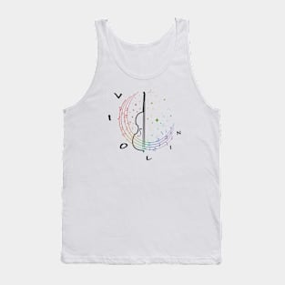 Violin Music Notes Tank Top